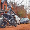 Girl Riding A Motorcycle paint by numbers