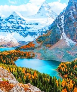 Mount Assiniboine Provincial Park paint by numbers