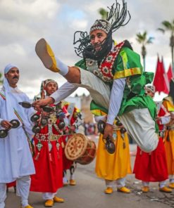 Moroccan Street Music paint by numbers