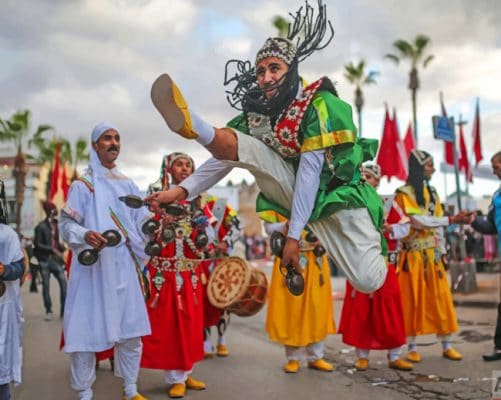 Moroccan Street Music paint by numbers