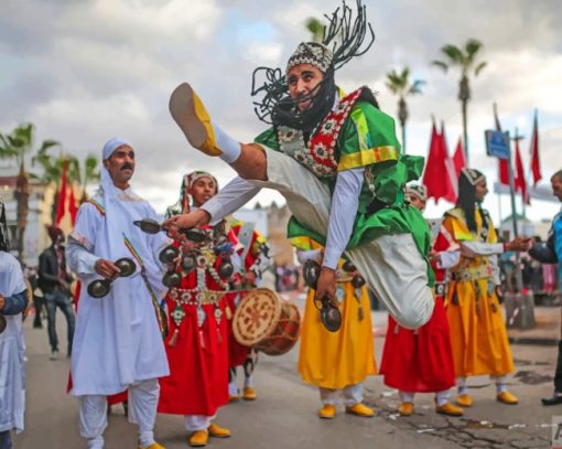 Moroccan Street Music paint by numbers