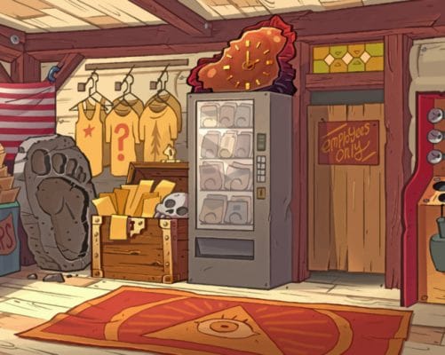 Mystery Shack From Inside paint by numbers