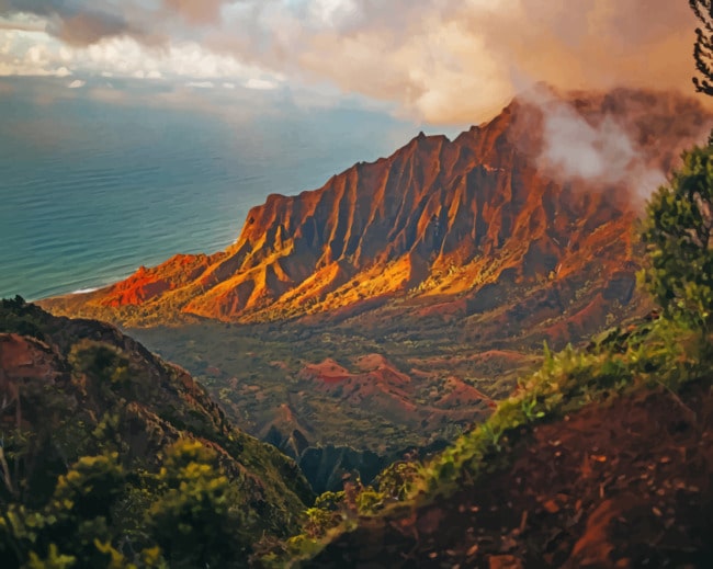 Nā Pali Coast State Park Painting By Numbers