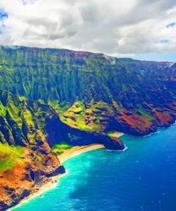 Nā Pali Coast State Wilderness Park painting by numbers