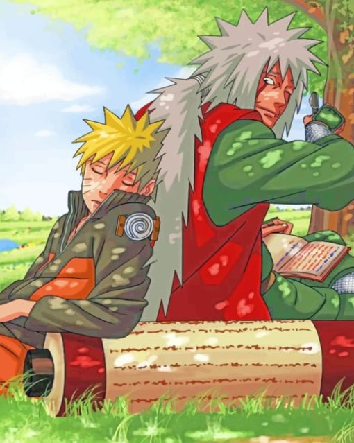 Naruto And Jiraiya paint by numbers