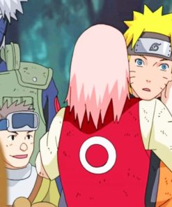 Sakura Hugs Naruto paint by numbers