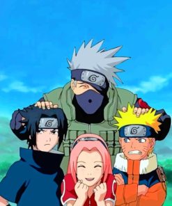 Naruto Team 7 paint by numbers