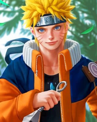 Naruto Uzumaki paint by numbers