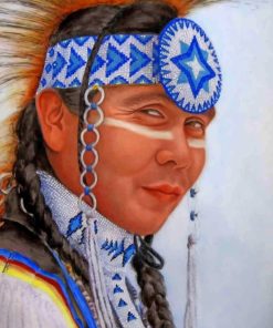 Native American Closeup paint by numbers