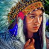 Native American Girl painting by numbers