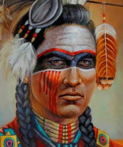 Native American Man painting by numbers