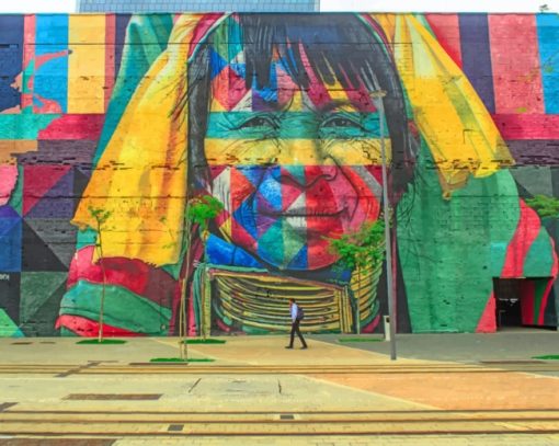 Native American Graffiti paint by numbers