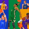 NBA Characters Design paint by numbers