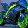 Neon Sport Bike painting by numbers