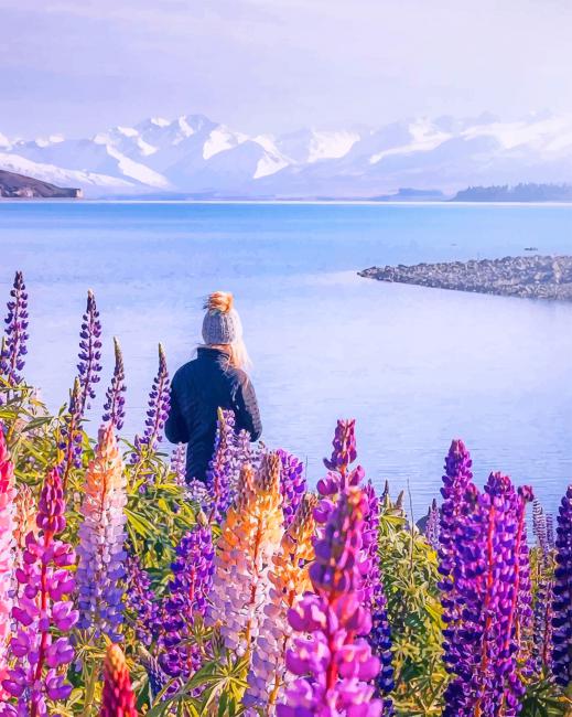 New Zealand Flowers painting by numbers