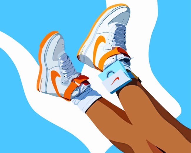 Nike Sneaker paint by numbers