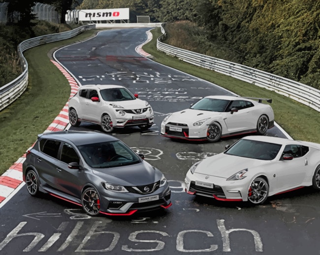 Nissan Cars Collection paint by numbers