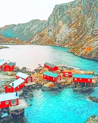 Northern Norway paint by numbers