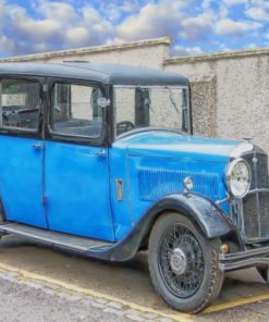 Old Blue Car painting by numbers