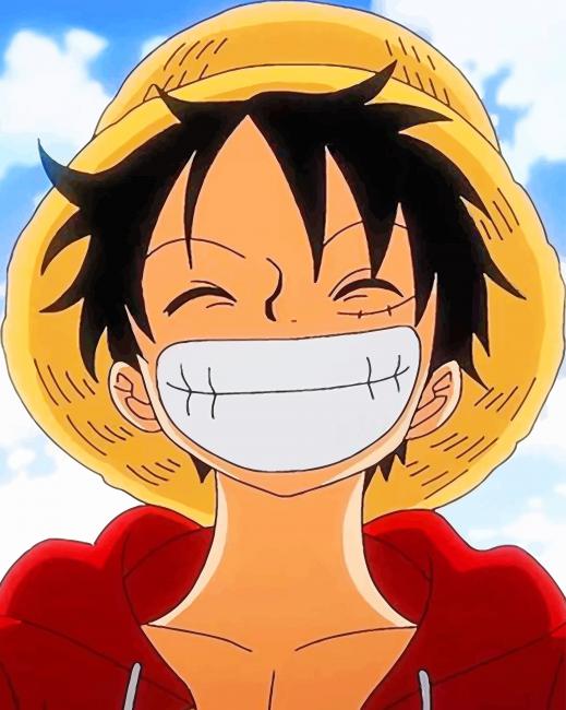 One Peace Luffy painting by numbers