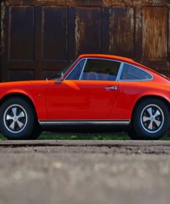 Classic Red Porsche paint by numbers