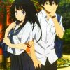 Oreki Houtarou And Chitanda painting by numbers