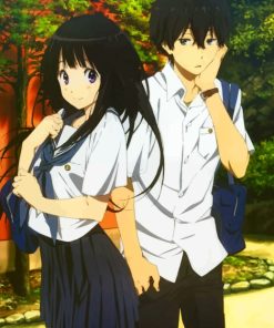 Oreki Houtarou And Chitanda painting by numbers