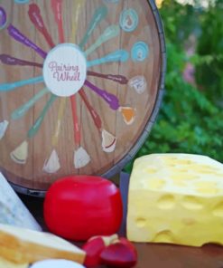 Pairing Wheel For Cheese paint by numbers