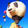 Panda's Hot Air Balloon paint by numbers