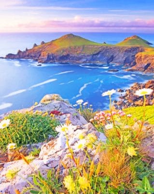Pentire Point England paint by numbers