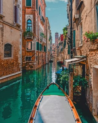 Italian Blue Canal paint by numbers