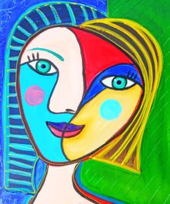 Pablo Picasso's Colorful Portrait paint by numbers