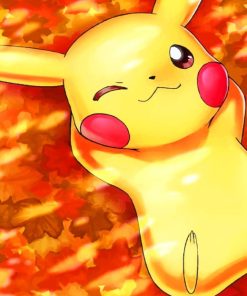 Pikachu Anime paint by numbers