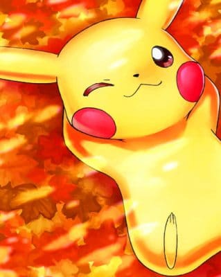 Pikachu Anime paint by numbers