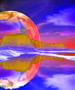 Planet Reflection painting by numbers