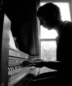 Boy Playing Piano paint by numbers