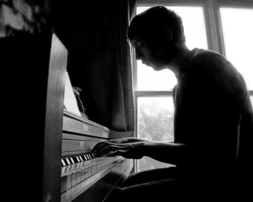 Boy Playing Piano paint by numbers