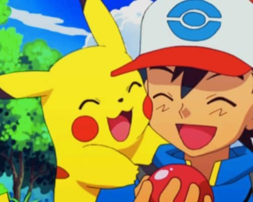 Ash And Pika Chu paint by numbers