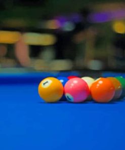 Colorful Pool Balls paint by numbers