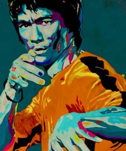 Bruce Lee Pop Art painting by numbers