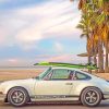 Porsche Targa In Beach paint by numbers