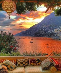 Positano Italy painting by numbers