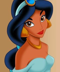 Beautiful Princess Jasmine painting by numbers