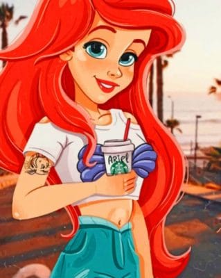 Disney Princess painting by numbers