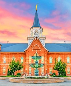 Provo City Center Temple Utah paint by numbers