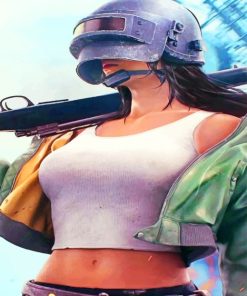 Pubg Girl painting by numbers