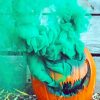 Pumpkin With Smoke Bomb paint by numbers