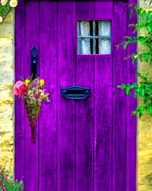 Purple Door painting by numbers