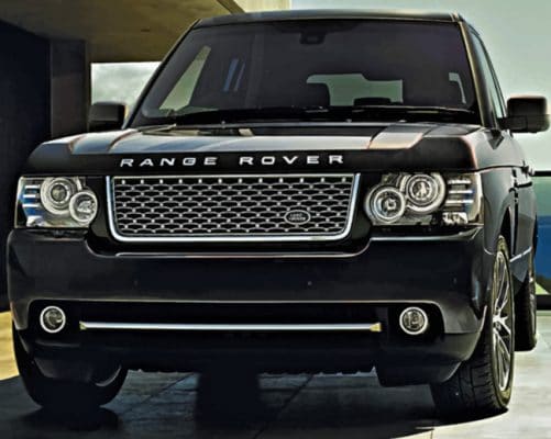 Black Range Rover paint by numbers