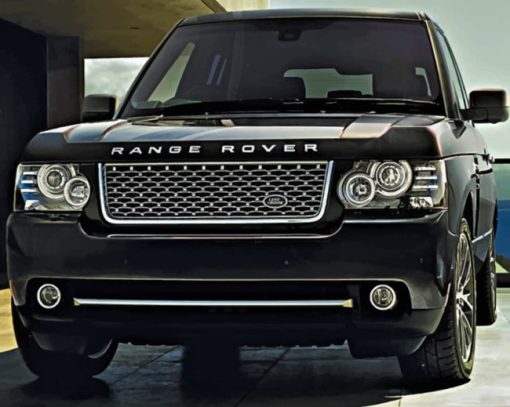 Black Range Rover paint by numbers